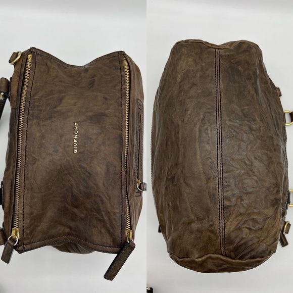 ❌SOLD❌Authentic Givenchy brown aged calf leather medium Pandora - Picture 6 of 11